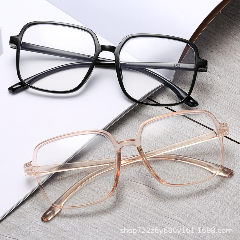 新款方框防蓝光大框显瘦框架眼镜装饰镜可配近视眼镜街拍神器眼镜