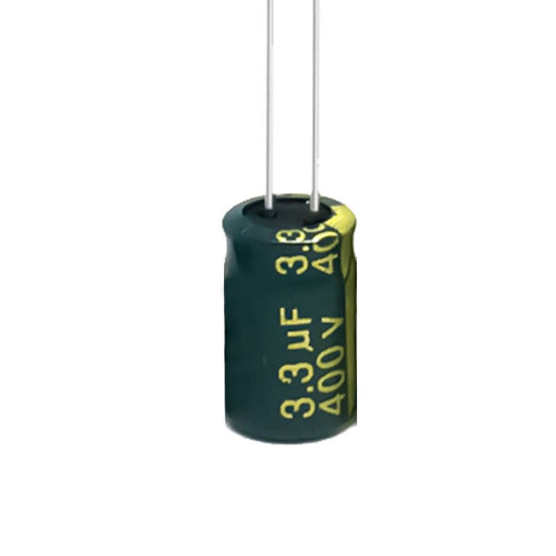 Electrolytic Capacitor 400V 3.3UF 6*12mm High Temperature Resistant 3.3UF/400V 105℃ Lighting Control Drive Power Supply
