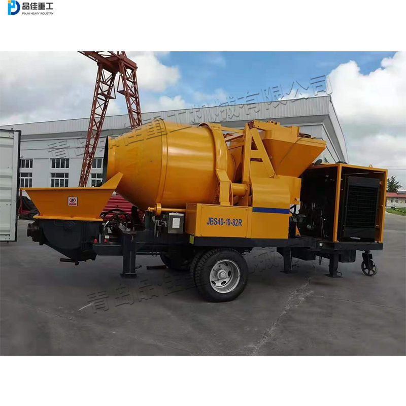 混凝土搅拌输送一体机 液压式水泥拌料机 建筑施工砂浆搅拌混合机