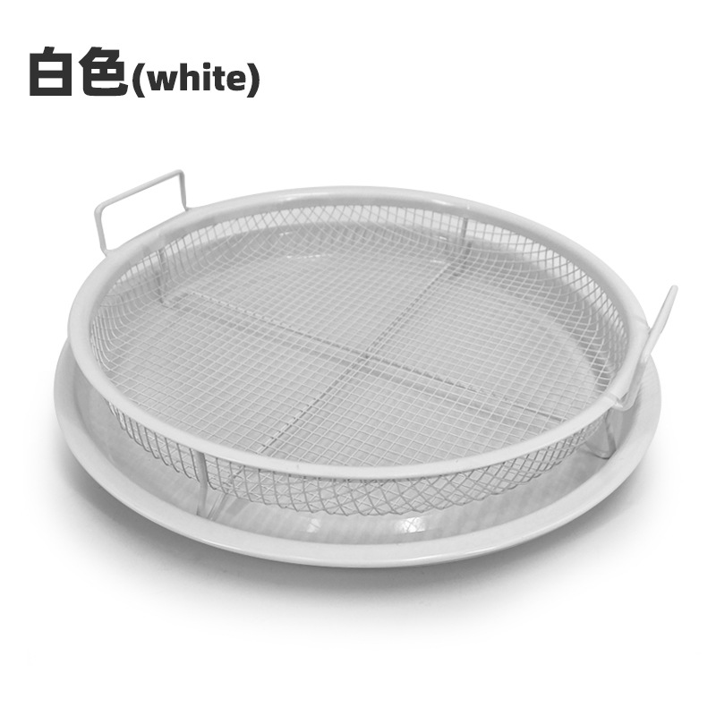 Barbacoa cesta de acero inoxidable bandeja para hornear horno bandeja de hornear freidora de aire accesorios al aire libre barbacoa bandeja traje