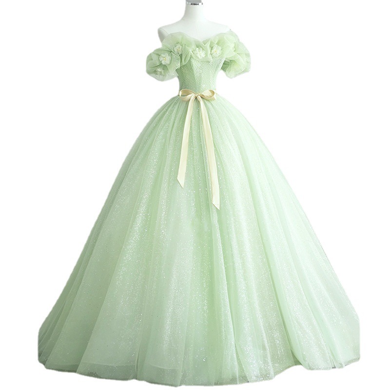 Vestido de Noche Princesa Rebelde 2025 Nuevo Estilo Mori de Un Solo Hombro Vestido de Tul Ligero de Hada Vestido de Graduación para Adultos Venta al por Mayor image 5