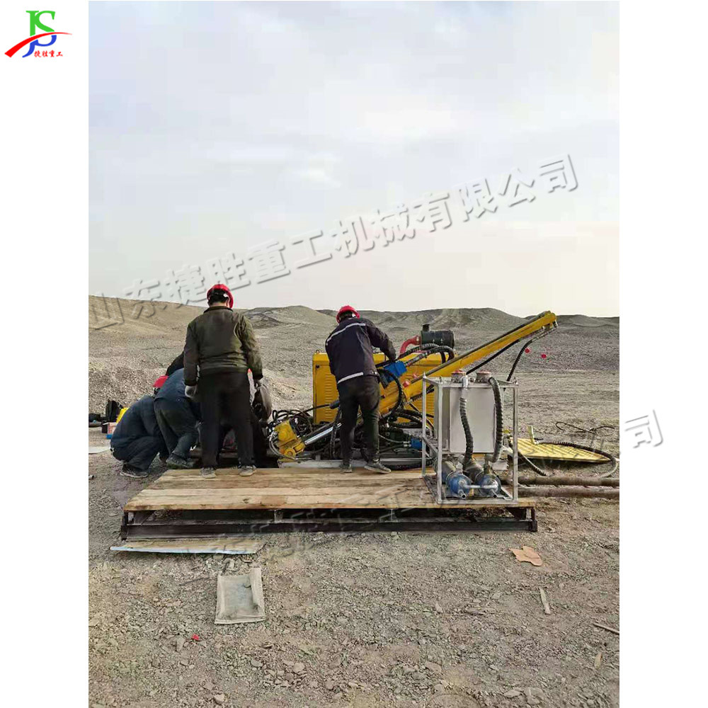 Perforadora de pozos de agua neumática, perforación de roca de protección de pendiente móvil, pequeña plataforma de perforación de agua y gas de 200 metros para uso civil