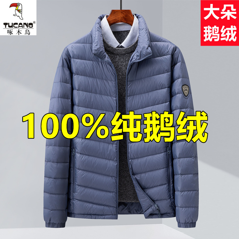 White Goose down Lightweight down Jacket Men's 2025 Autumn and Spring Festival New Casual Versatile Fashionable Lightweight 90 Goose down Jacket