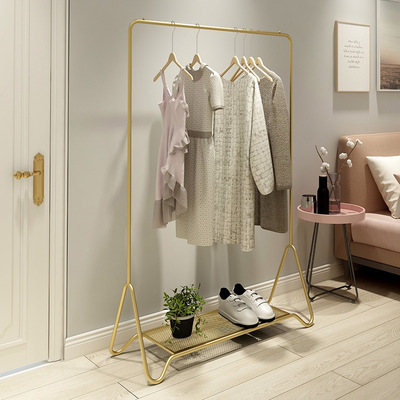 衣架落地臥室網紅衣帽架簡約現代家用服裝店挂衣架北歐簡易衣服架