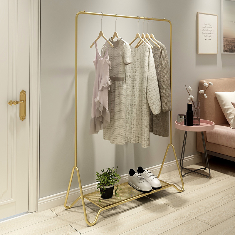 衣架落地臥室網紅衣帽架簡約現代家用服裝店挂衣架北歐簡易衣服架