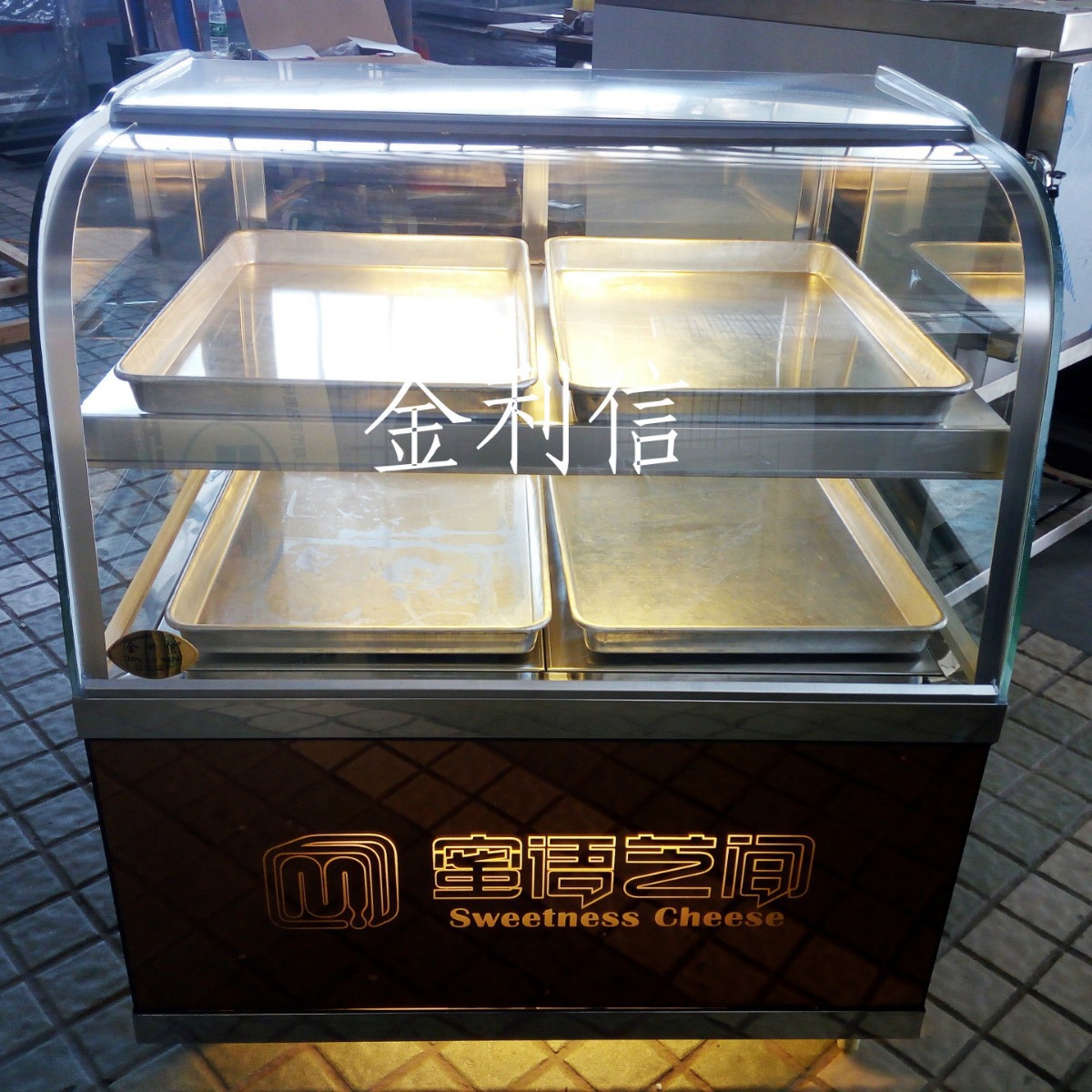 立式弧形密语芝间蛋挞炉商用保温陈列加热柜食品保温展示柜