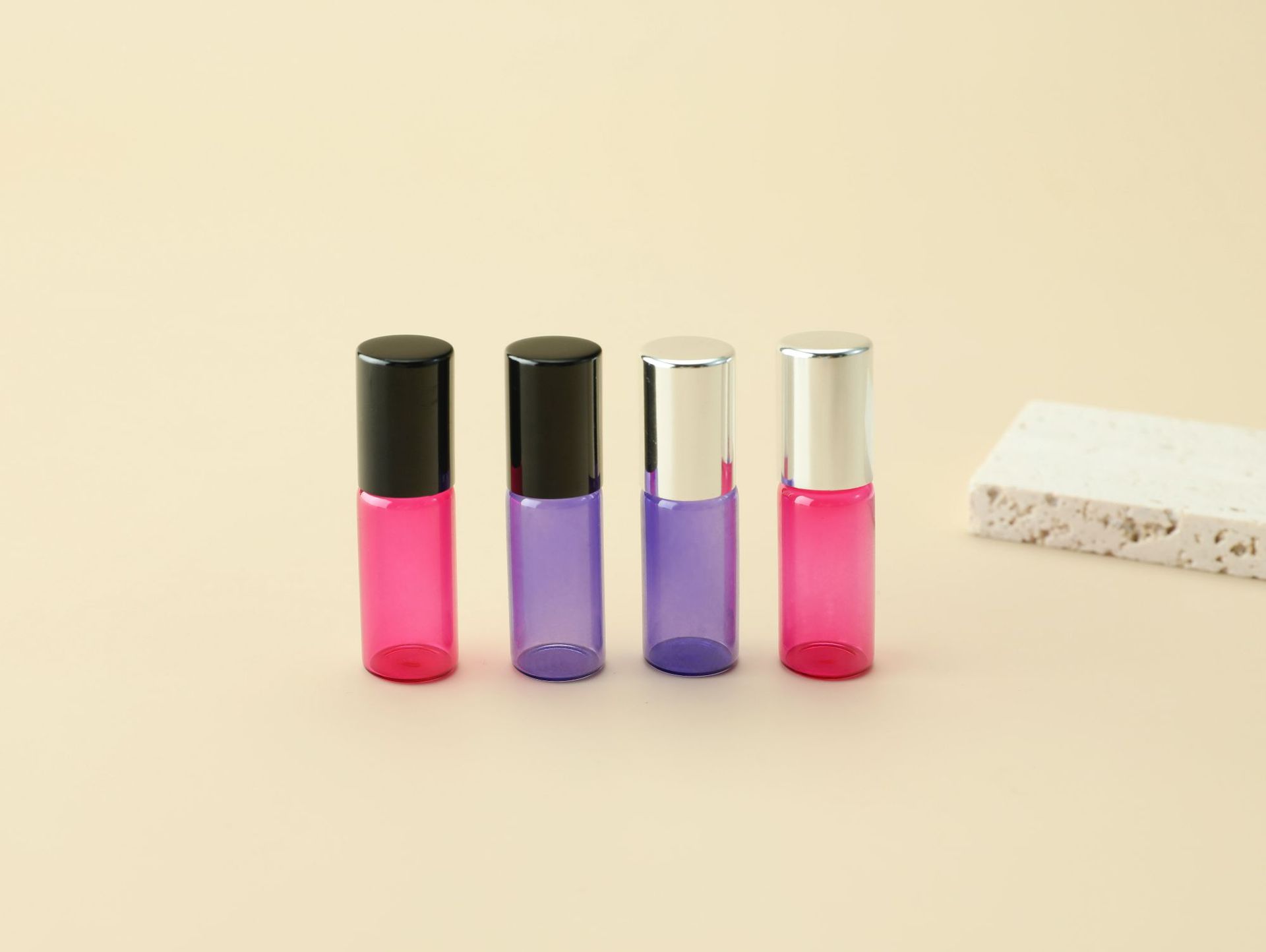 10ml de aceite esencial, venta directa de fábrica, vidrio transparente, bola de acero, bola, perfume, botella, 5ml, botella vacía
