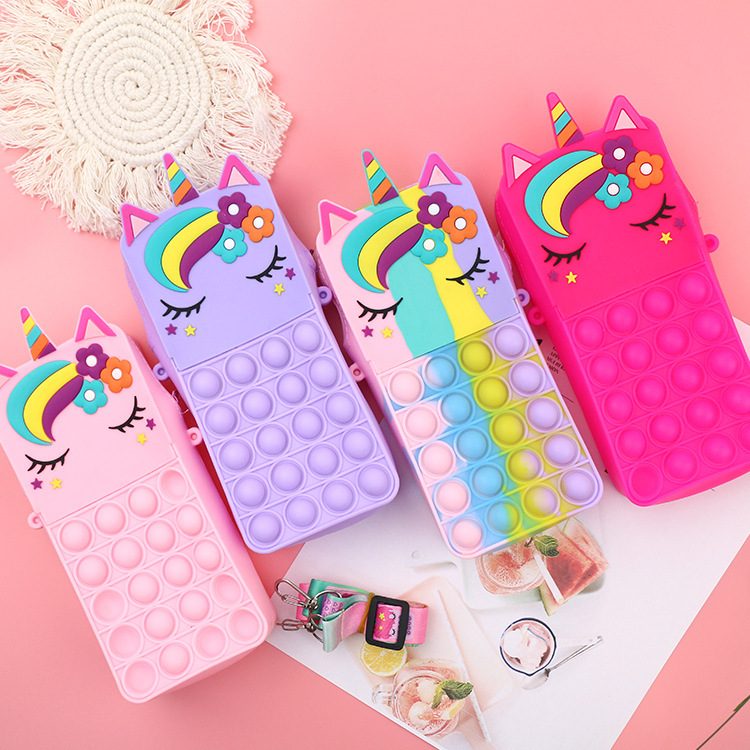 In-Stock Clearance Waterproof Phone Bag Silicone Crossbody Bag Children's Cartoon Travel Shoulder Crossbody Kids' Bag Coin Purse
