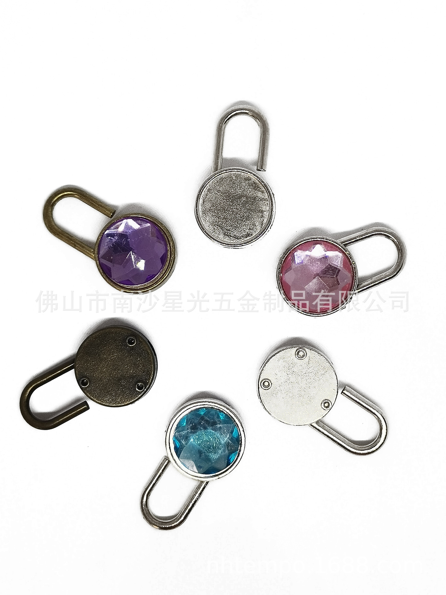 Manufactor supply Kirsite Color diamond decorate hardware technology Small padlock