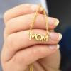 Necklace for mother with letters, accessory stainless steel, suitable for import, English letters