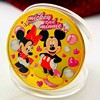 Painted cartoon children's coins heart shaped