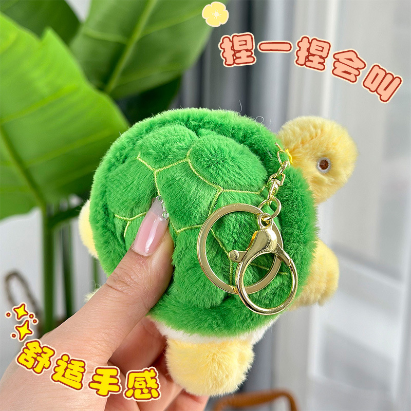 Nuevo gato garra chirriante colgante tortuga juguete de peluche muñeca de dibujos animados juegos pequeños regalos al por mayor