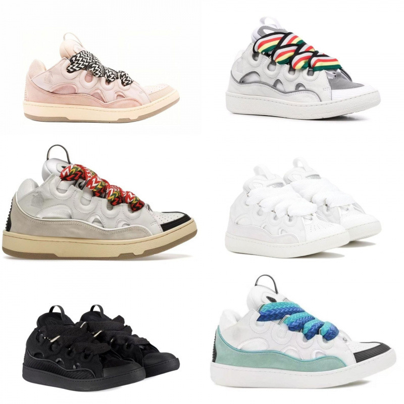 Cross-Border Dad Shoes Lanvin Style Unisex Leather Patchwork Lace-Up Curb Sports Casual Shoes Height-Increasing Retro Sneakers Thick-Soled Cross-Border Dad Shoes Lanvin Style Unisex Leather Patchwork Lace-Up Curb Sports Casual Shoes Height-Increasing Retro Sneakers Thick-Soled