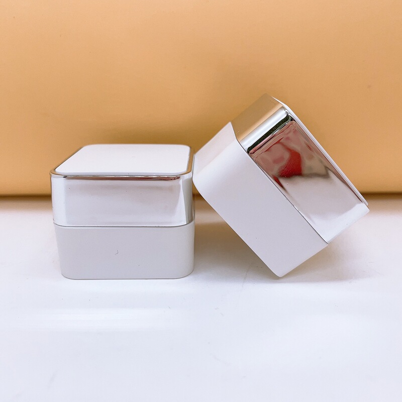 5ml Japanese Square Jar Ready Supply Acrylic Cosmetic Packaging Bottle 5g Sample Packaging Material Gel Cream Bottle