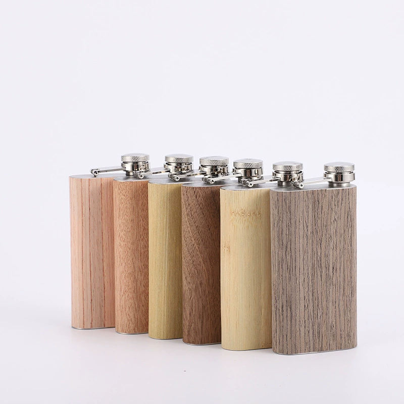 Handheld retro small pocket flask stainless steel for camping, wholesale