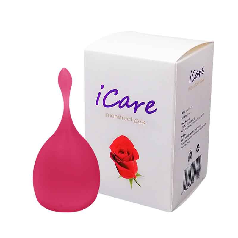 iCare new pattern silica gel Menstrual Female sex Aunt replace hygiene Cotton sliver Yueshian Supplies cup glass