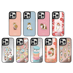 CASET马卡龙猫咪Mofusand猫福珊迪iPhone16ProMax苹果15手机壳14