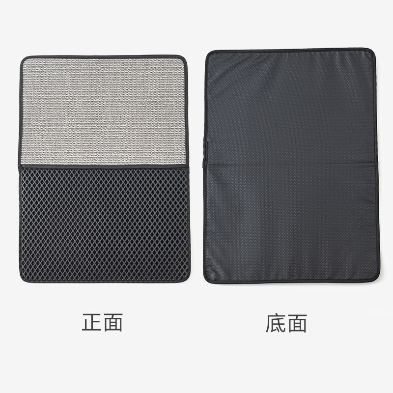 Transfronteriza nueva estera para mascotas estera de arena para gatos estera de doble uso para gatos garra de molienda estera de Sisal plegable de doble capa a prueba de arena suministros para gatos