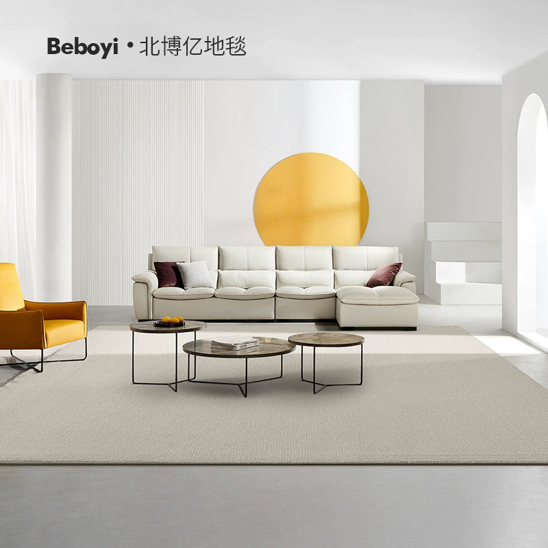 Шерстяной ковер Гостиная Современное минималистичное одеяло для чайной столики минималистичное и легкое роскошное передовое сплошное смешанное одеяло для спальни