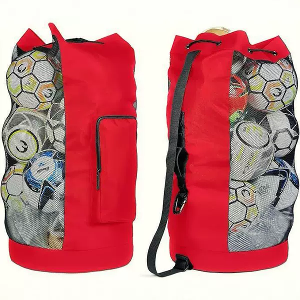 Mesh Bag, Basketball and Volleyball Training Equipment Bag, Large Ball Bag, Large Capacity Storage Bag, Football Bag