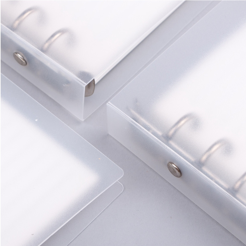 Kedeou a5a6A7 libro de hojas sueltas 6-agujero de hoja suelta Shell PP esmerilado diario libro cubierta