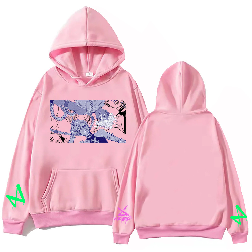 Arcane Ekko & Jinx Firelights Hoodie Harajuku Pullover Tops