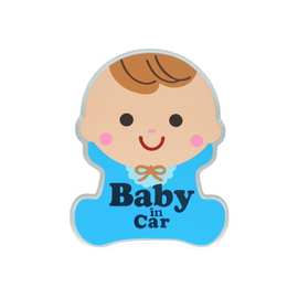 汽车 BABY IN CAR 金属铝合金车尾贴标婴儿车身贴宝宝在车里贴标