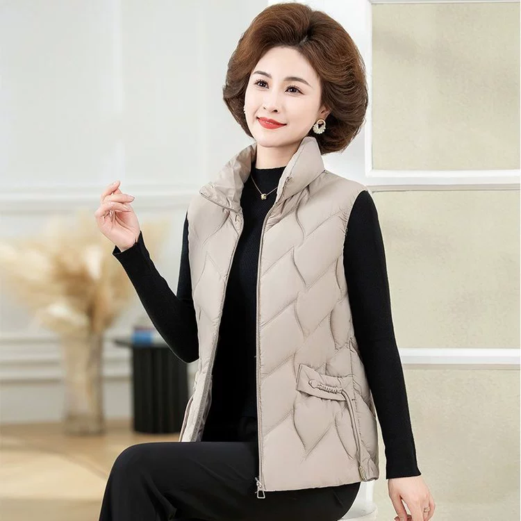 Средние и пожилые мамы зимние жилеты тонкие и толстые пуховые хлопчатобумажные костюмы