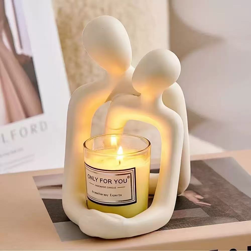 Figuras abstractas artísticas nórdicas parejas decoraciones lámparas nocturnas temas de hogar dormitorio decoraciones de entrada regalos de cumpleaños