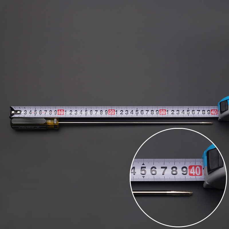 Un destornillador de flores de ciruela en una palabra especial para la máquina de coser de reparación de gran tamaño con mango extra largo largo.