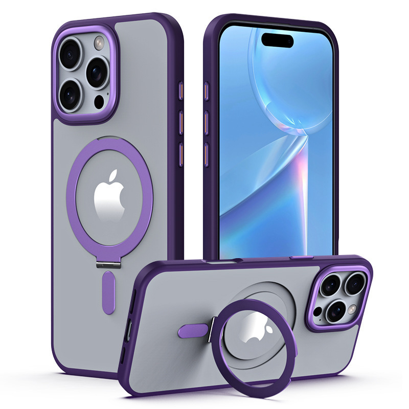 适用iPhone17ProMax支点手机壳隐点磁吸支架苹果16防摔15保护套14|undefined