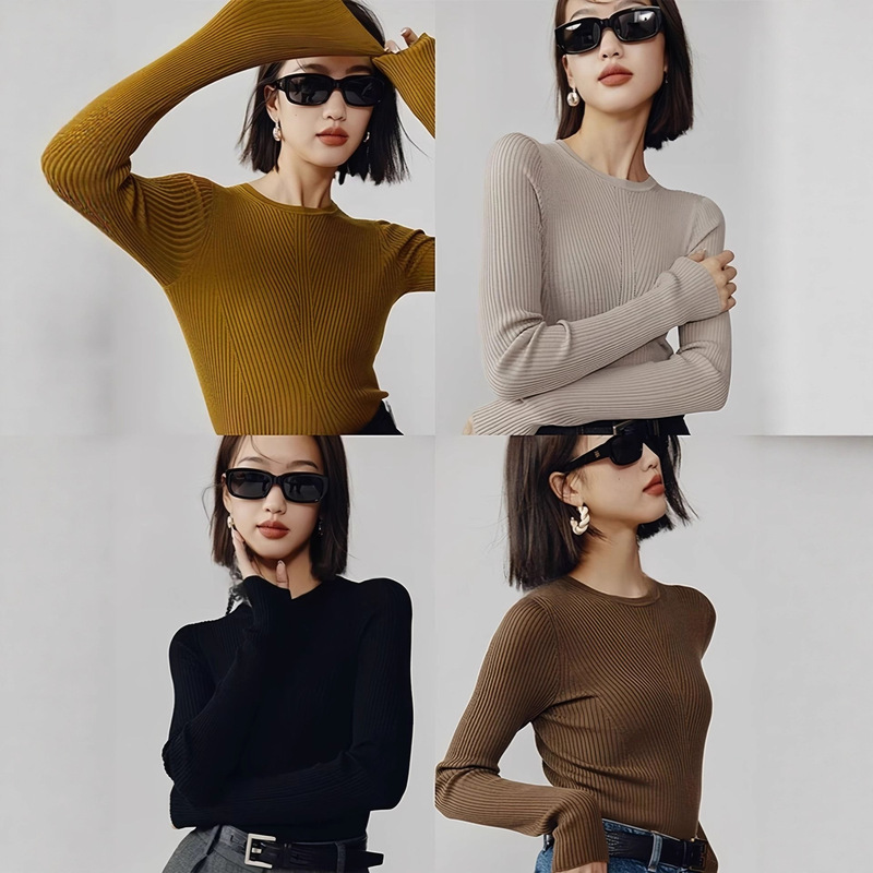 Biella German White Medium White Chao Fine Cashmere Wool Otw Seamless One-Piece Pressure-Free Knitted Base