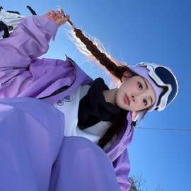 支持来样打版滑雪服套装撞色防风防水透气滑雪衣裤单双板滑雪装备