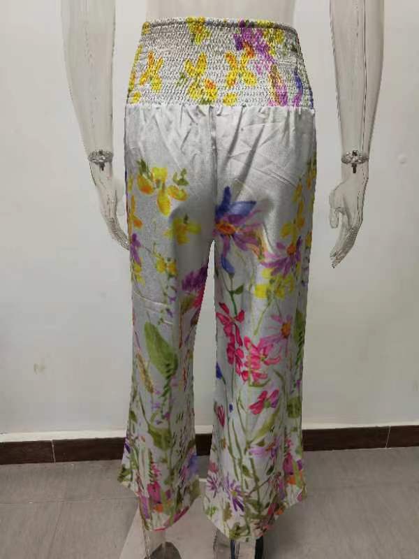 Women's Daily Fashion Plant Butterfly Full Length Printing Casual Pants display picture 5