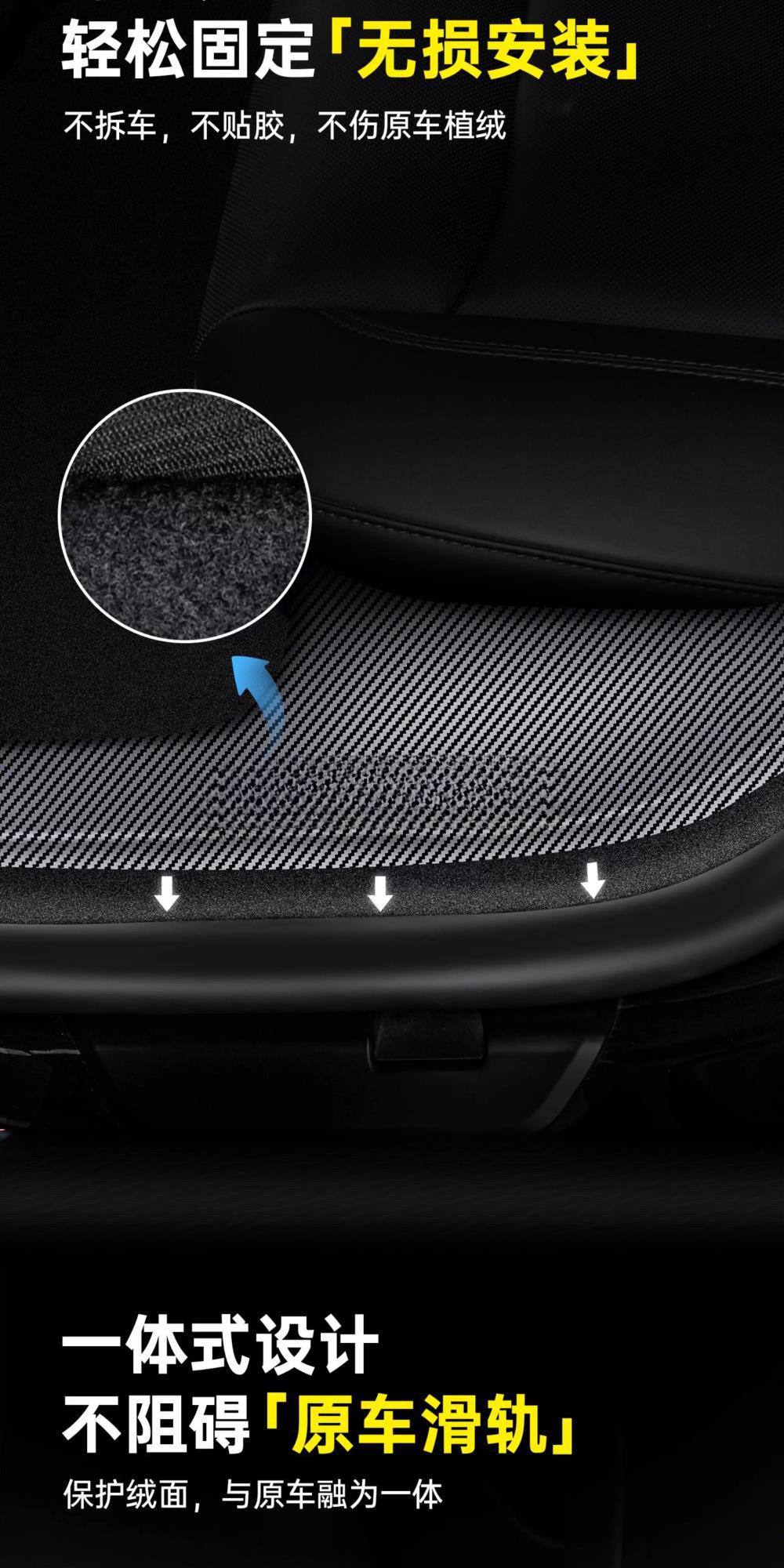 Suitable for Tesla Door Sill Protection Strips to Renew Model Y  Accessories Door Frame Interior Guard Front and Rear Anti-Kick Panels