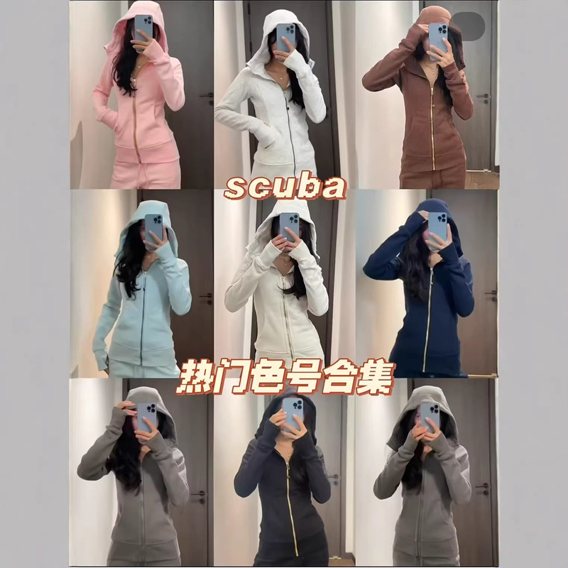 "Original" In-Stock Items, Lulu's Popular Scuba Full-Zip Hooded Sports Jacket "Original" In-Stock Items, Lulu's Popular Scuba Full-Zip Hooded Sports Jacket