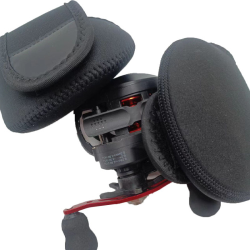 Universal New Model Lure Dropper Reel Bag, Thick SBR Material Fishing Reel Storage Bag with Drum Reel Line Axle Wheel