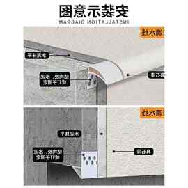PVC滴水线条分割鹰嘴塑料外墙房檐上下檐口防流挂线条小中大角条