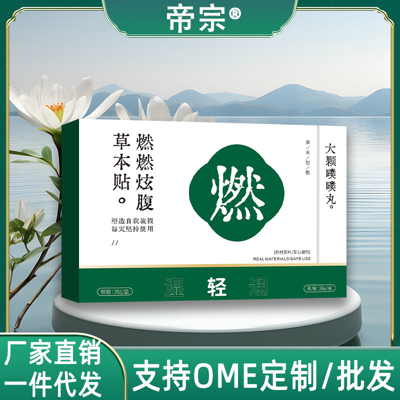 帝宗燃燃炫腹草本贴轻姿贴艾灸贴腹部贴肚脐贴大肚贴厂家直发|undefined
