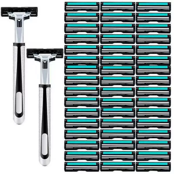Factory Wholesale In-Stock 2-Layer Manual Razor for Shaving, Portable 2-Layer Blade Razor Holder