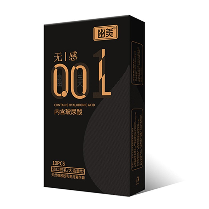 Youmei Thin Latex Condoms, Smooth Naked Feel, Large Lubricant Volume — detail image 2