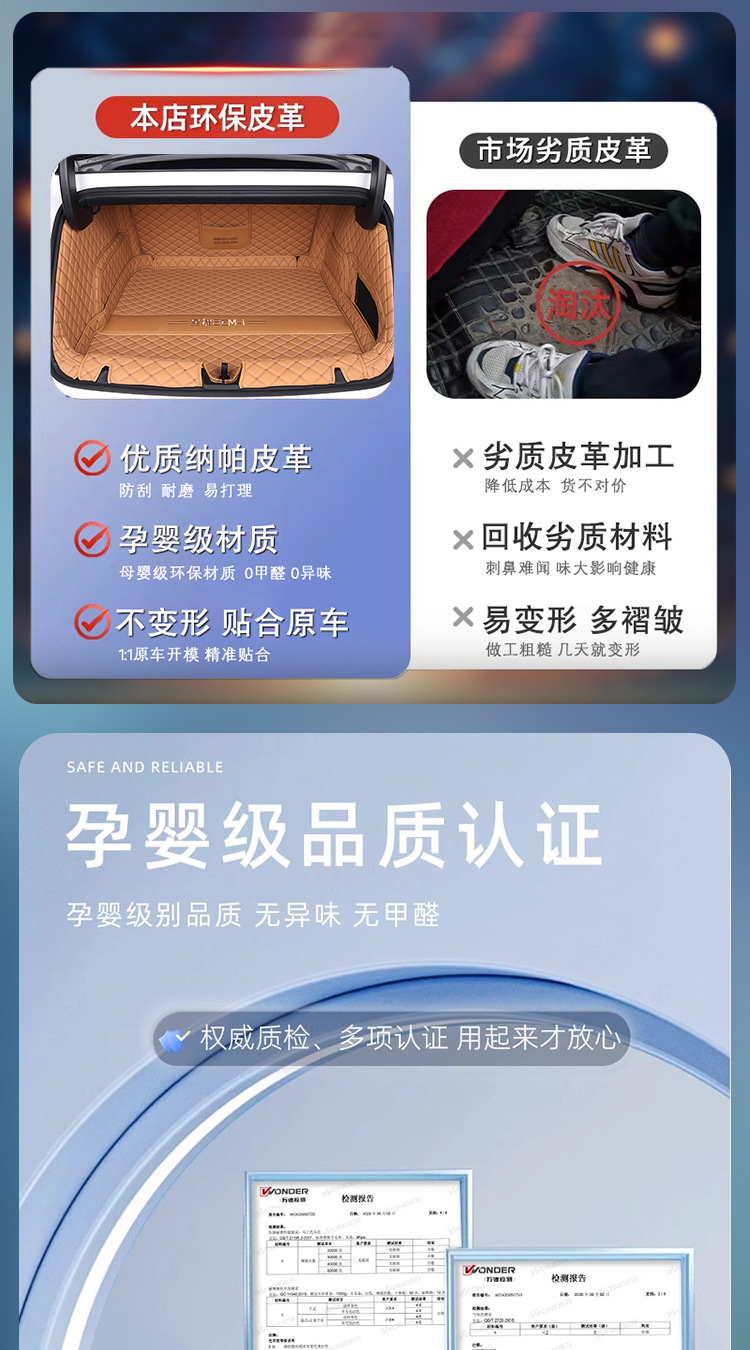 Suitable for Geely Galaxy Xingyao 8 Trunk Mat Fully Surrounded by Xingyao 8Emi Modified Accessories Trunk Mat Car