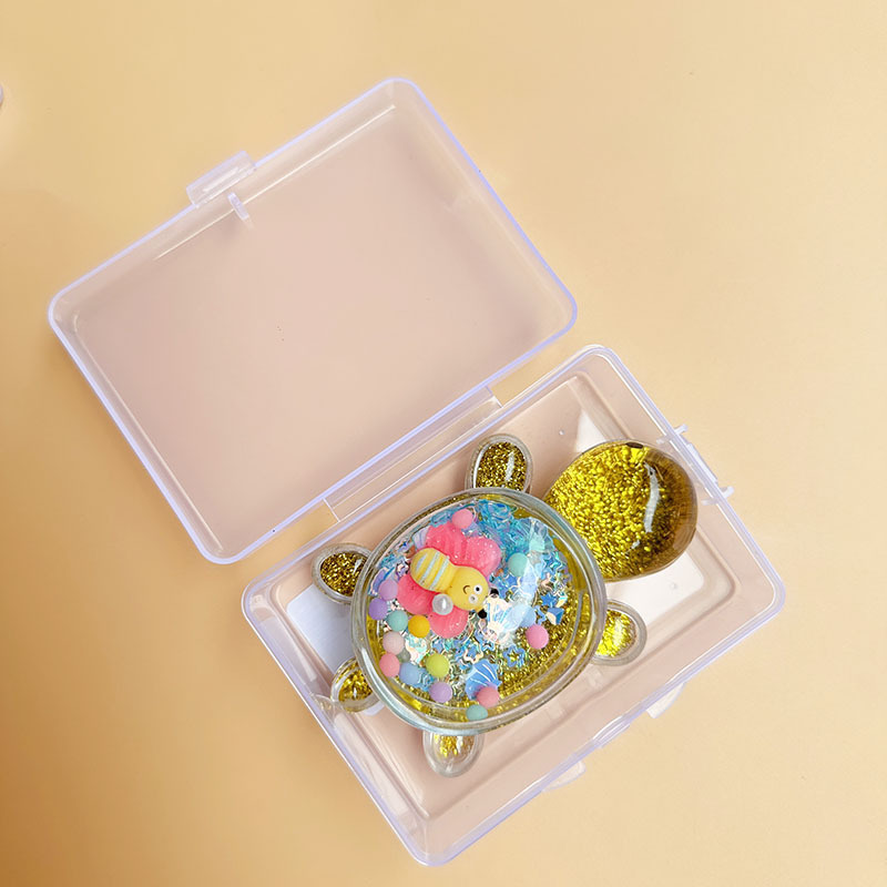 꿀벌 스타일 더블 레이어 유사 거북이-라이트 블루