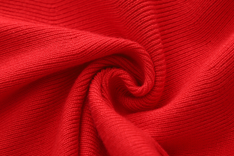Pull à col inversé pour enfants, robe tricotée à la mode, style occidental, coupe cintrée, grande fille_voghion.com