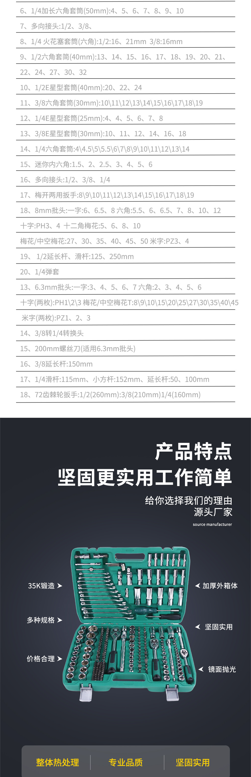 216Pcs (24t) Auto Repair Tool Set, Socket Wrench Combination, Car Repair and Maintenance Tools, Vehicle Emergency Tools