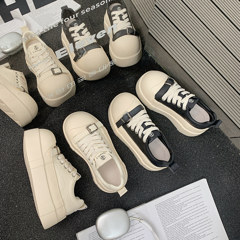 High-end Women's Sneakers With Thick Soles Height Increase, New Spring/autumn Model, Sporty And Casual, Super Popular_vogvips.com