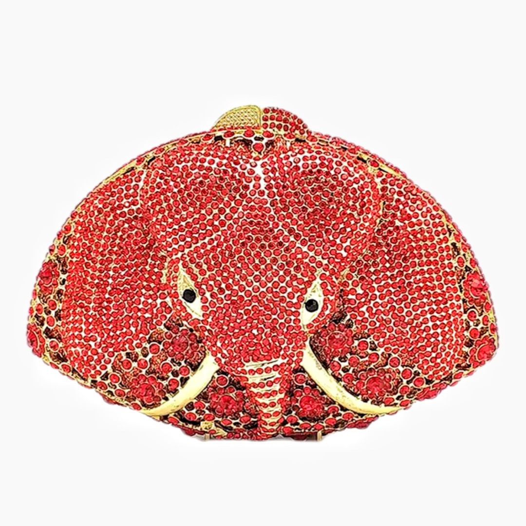 Bolsas de cena de diamante de cabeza, bolsas de cristal, bolsas de diamantes huecas de mano, bolsas de banquete europeas y estadounidenses
