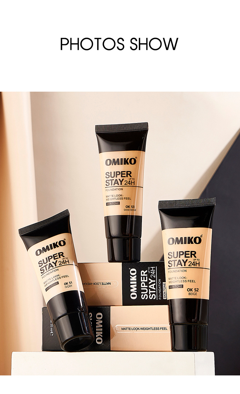 OMIKO Foundation Shade Display