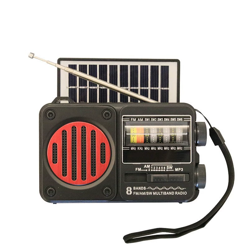 Солнечное радио аудио мульти-полосная антенна FM-карта U диск освещение портативный неограниченное внешнеторговый динамик Bluetooth