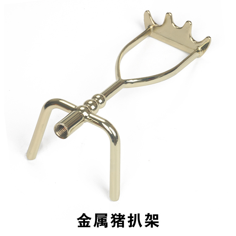 Metal pig pork rack